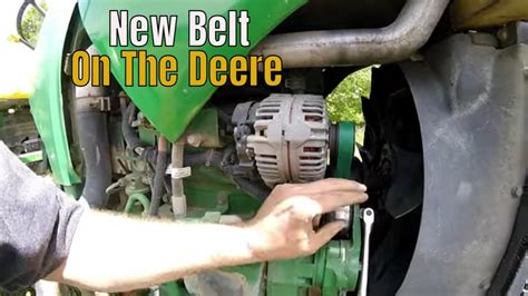 you tube changing drive belt 375 jd skid steer|john deere serpentine belt replacement.